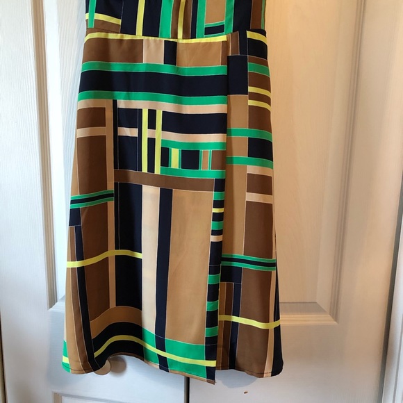The Webster Miami Faux Wrap Dress Geometric M - Picture 3 of 5